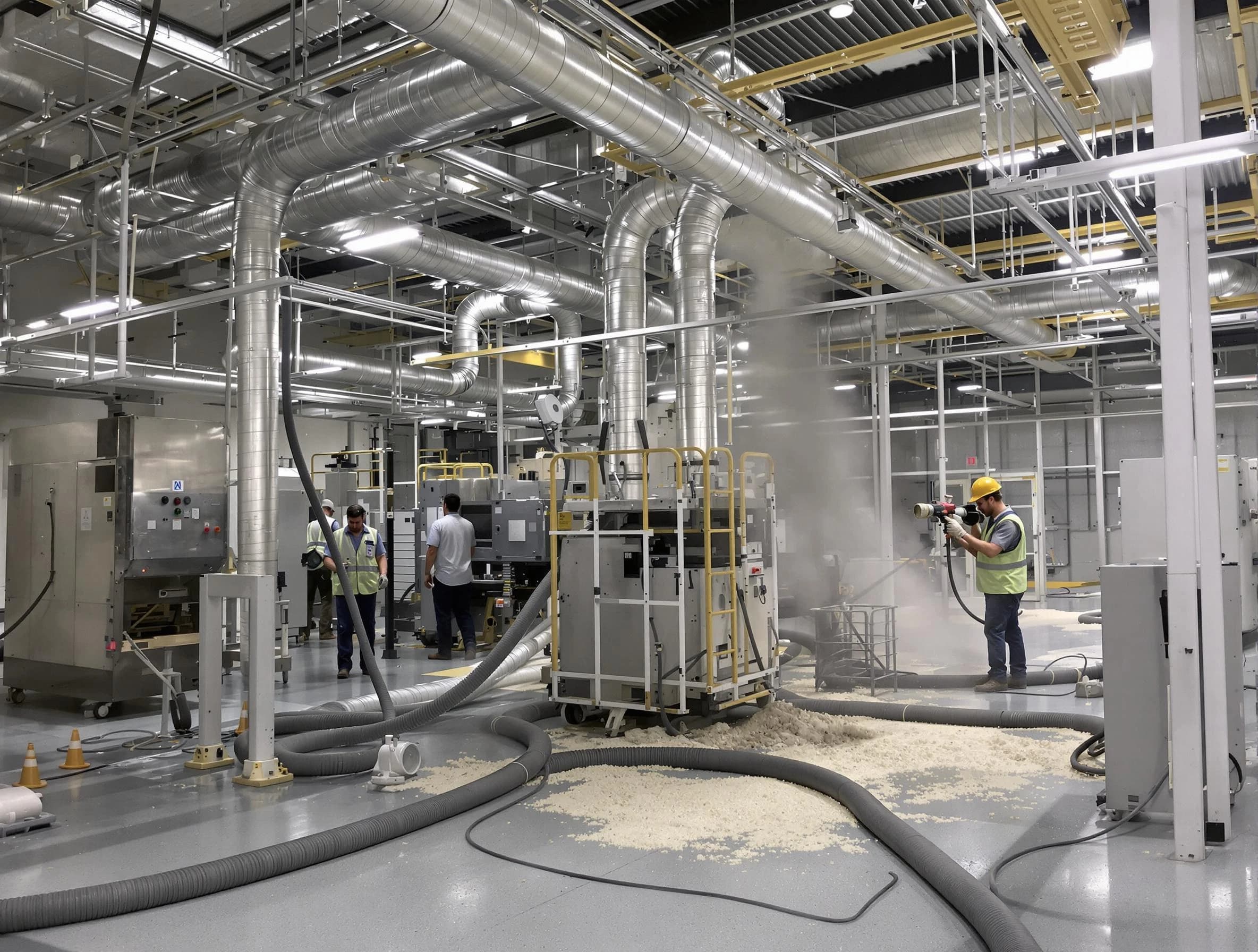 Heavy-duty industrial duct cleaning by Evergreen Air Duct Cleaning in Evergreen