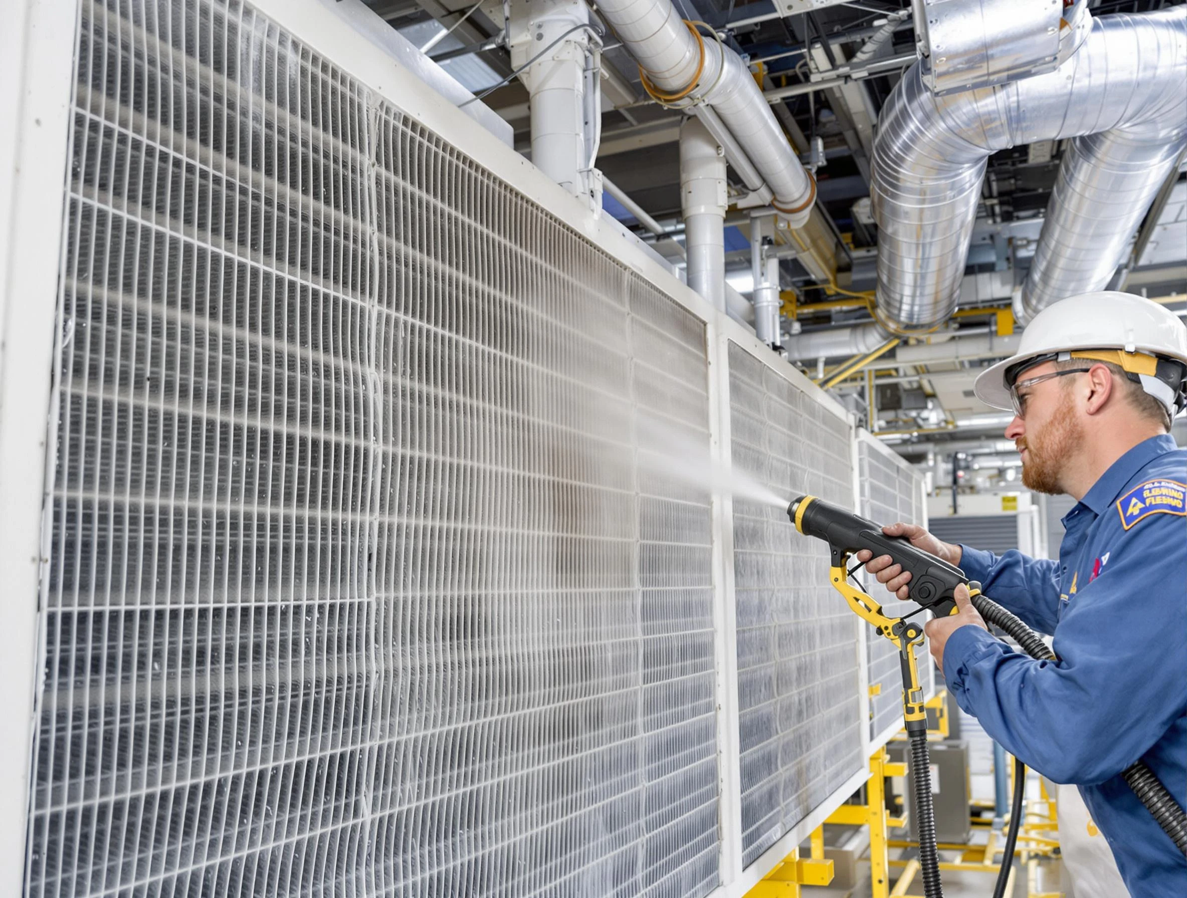 Professional commercial coil cleaning by Evergreen Air Duct Cleaning in Evergreen