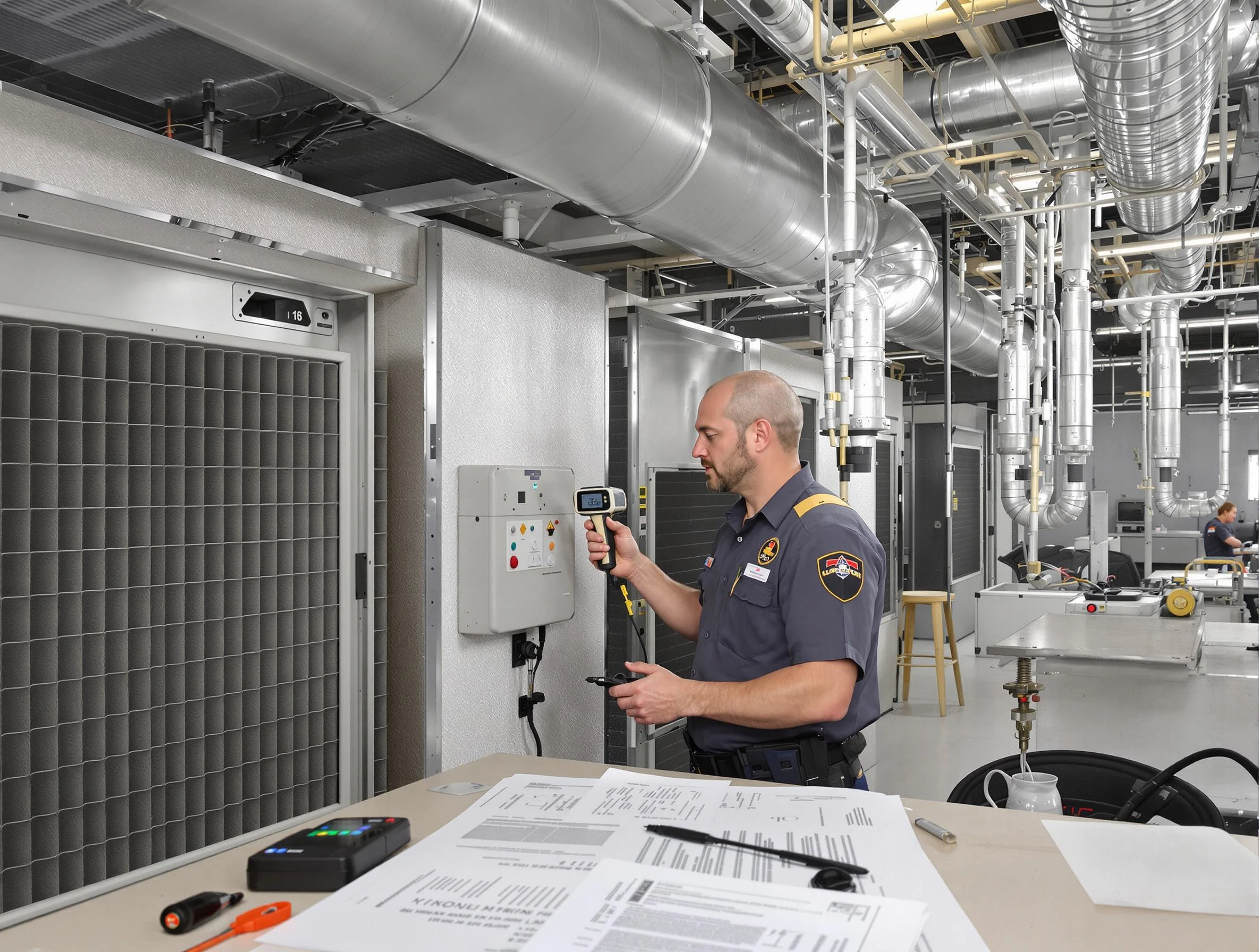 Professional filter system inspection by Evergreen Air Duct Cleaning in Evergreen